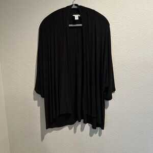 Chico's Travelers Cardigan Size 3 Black